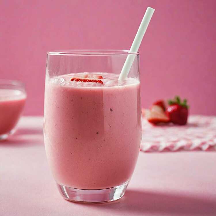 image Smoothie Doux à la Fraise