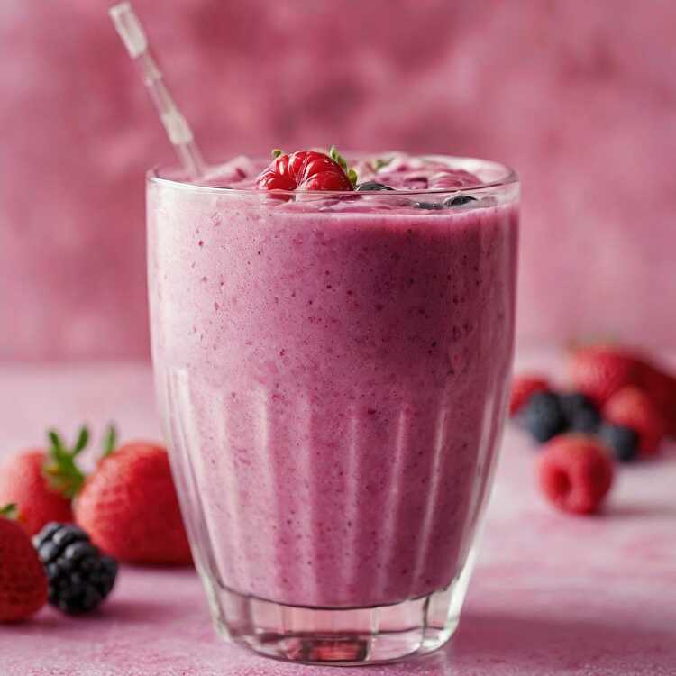 image Smoothie aux Fruits des Bois et yaourt