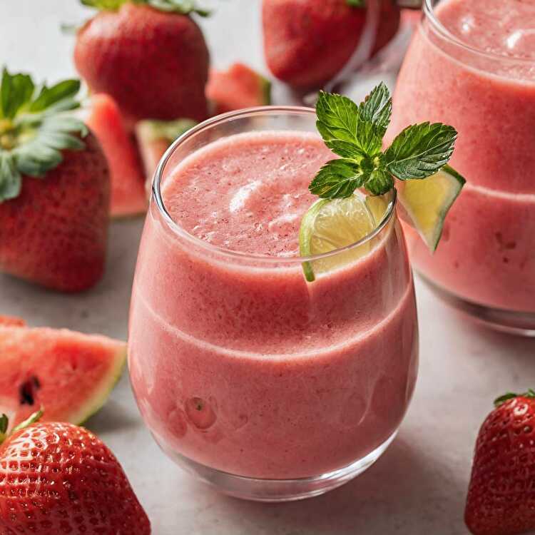 image Smoothie Fraise-Pastèque