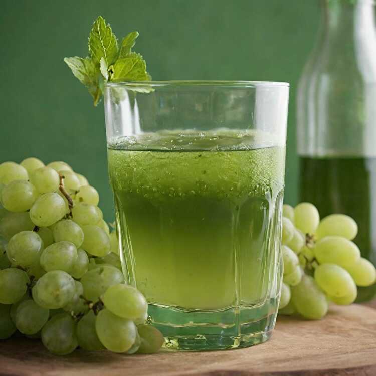 image Jus Vert Rafraîchissant aux Raisins