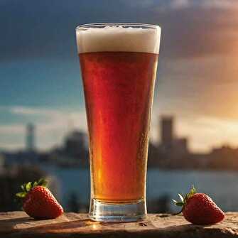 Bière au Sirop de Fraise