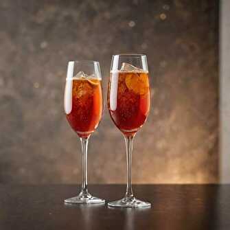 Cocktail Pétillant Orange et Grenadine