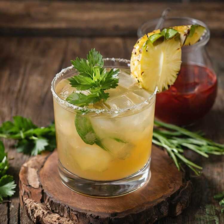 image Cocktail Tequila Ananas-Jalapeño