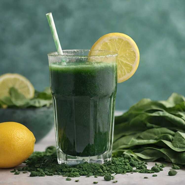 image Jus de Spiruline Rafraîchissant et Détoxifiant